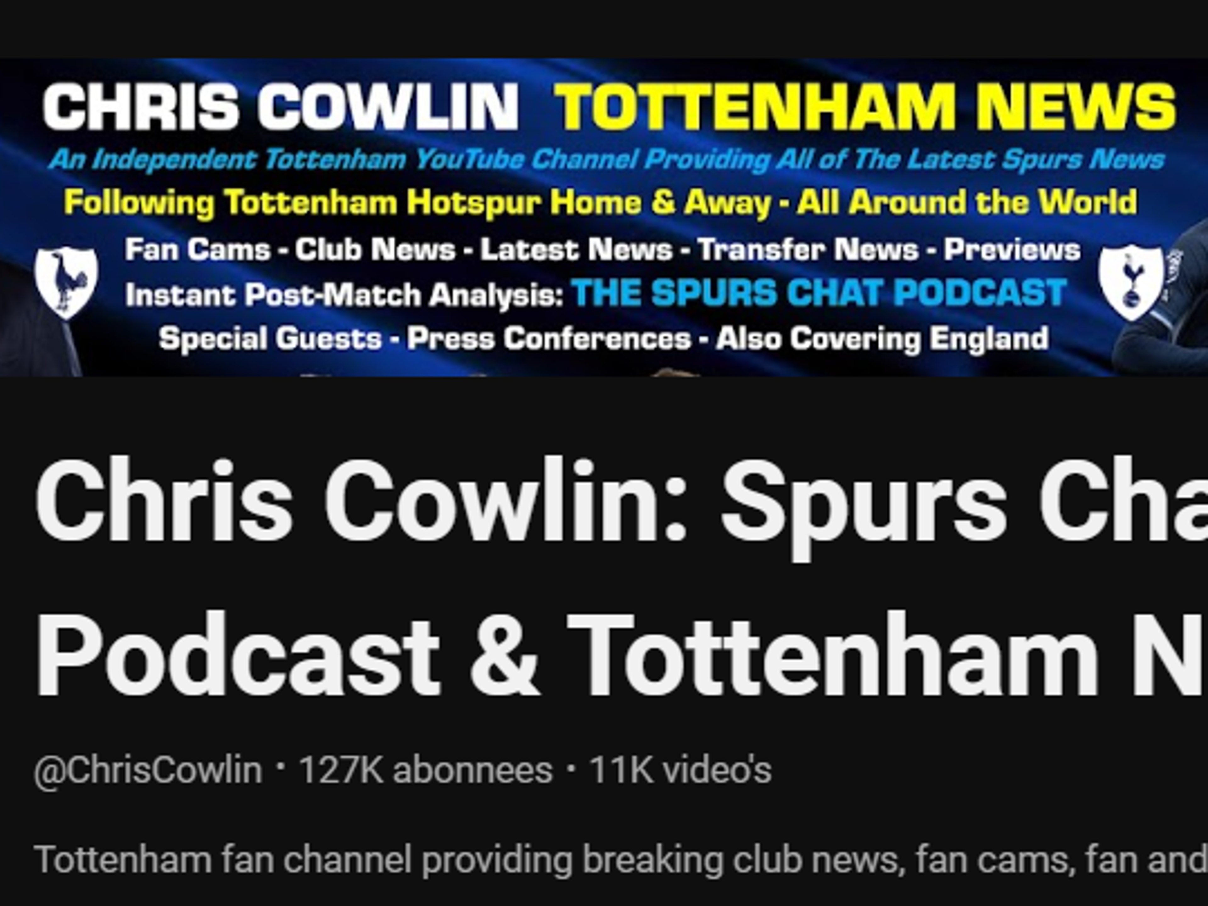 AZAlerts bij Tottenham-watcher Chris Cowlin