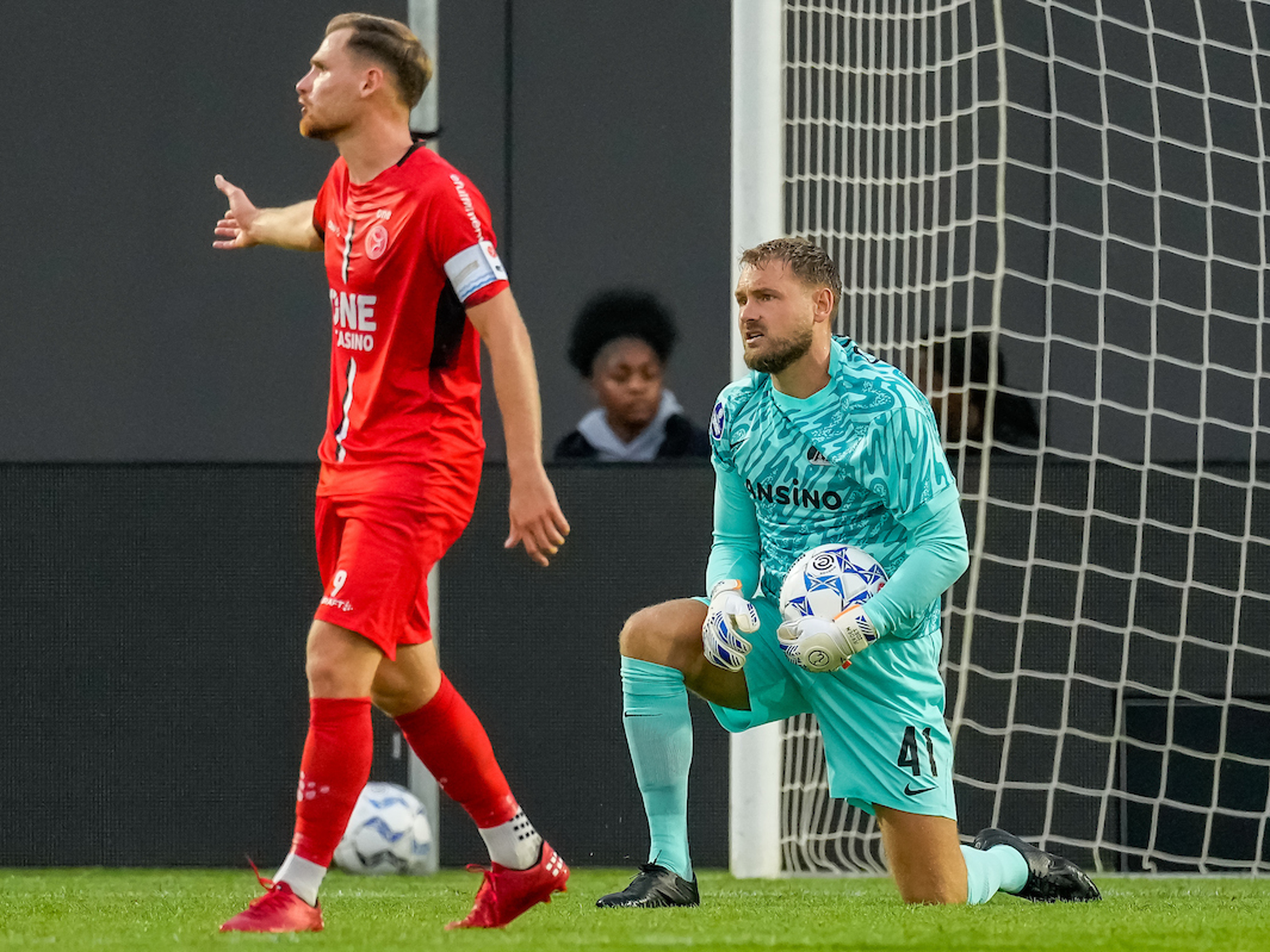 Jeroen Zoet onder de lat bij AZ tegen Sparta Rotterdam