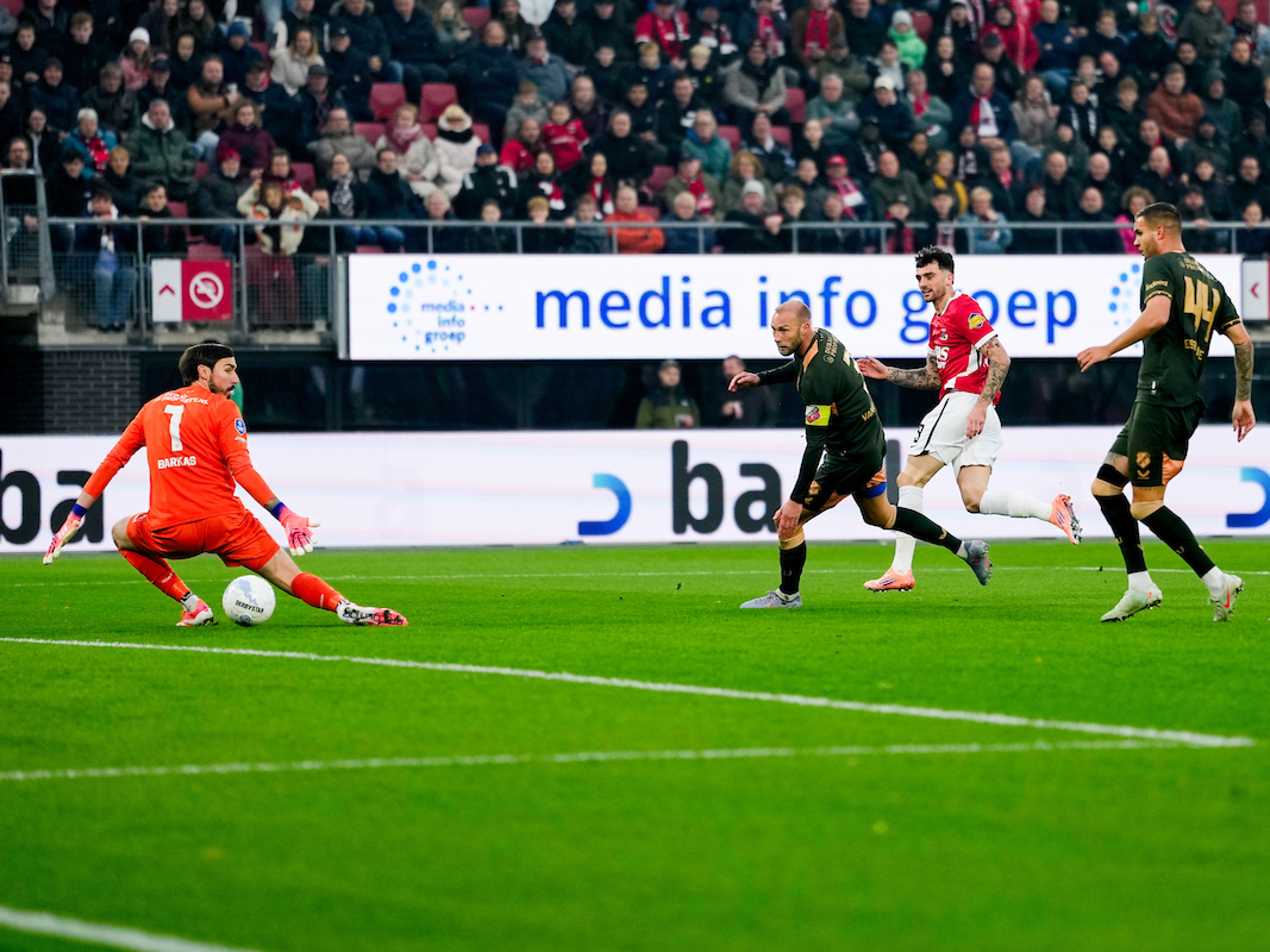 Dubbelslag Parrott en beauty Mees de Wit helpen AZ aan ruime zege op FC Utrecht